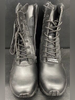 Rothco Forced Entry 8" Tactical Boots Men's Size 12 Black Side Zip Combat Work